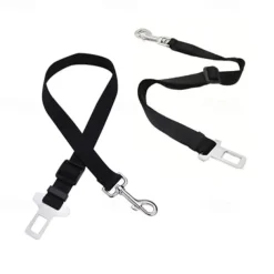 Dog Seat Belt Adjustable, Clip for Car, 2pcs, Universal Fit for Dogs, Durable Car Safety Harness