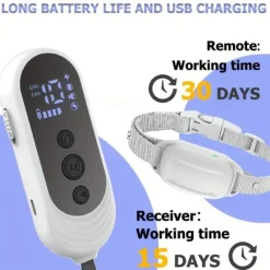 Dog Shock Collar Training Collar With Remote Control IP67 Waterproof Dog Collar For Large Medium And Small Dogs