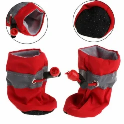 Dog Shoes,Dog Boots / Shoes Socks Warm Cute Solid Colored For Pets Cotton Black Pet Shoes Foot Cover Dog Boots