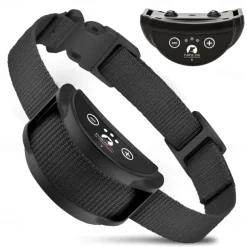 Dog Training Anti Bark Collar Shock Collar Anti Bark Device Simple Dog Multi-functional Dog Cat Pets Waterproof Anti Bark Automatic Rechargable Safety Nylon Behaviour Aids For Pets