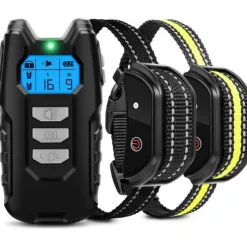 Dog Training Anti Bark Device Shock Collar For Dogs With Remote Remote Controlled Adjustable Electronic 2 Receiver Rechargeable Dog Shock Collar 3 Modes Beep Vibration Dog Pets Waterproof Rechargable