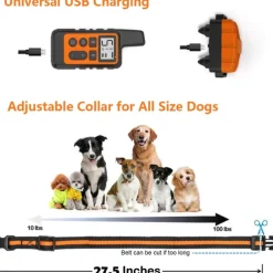Dog Training Shock Collar Remote Controlled Adjustable New Design Dog Pets Electronic Behaviour Aids For Pets
