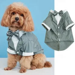 Dog Tuxedo Dog Suit Dogs Tuxedo Wedding Party Suit Dog Prince Wedding Bow Tie Shirt Formal Dog Wedding Attire for Small and Medium Dogs