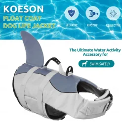 Dog Vest Life Vest Dog Life Jacket Fashion Reflective Sports & Outdoors Safety Beach Pool Dog Clothing for Husky Golden Retriever Bichon Frise Pomeranian Small