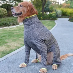 Dog Winter Coat Dog Fleece Hoodie Windproof Cold Weather Dog Clothes Pet Apparel for Extra Large Dogs