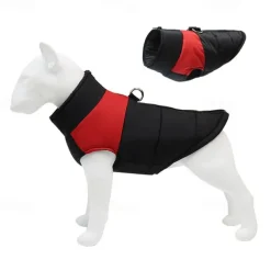 Dog Winter Coat Dog Fleece Hoodie Dog Vest Windproof Cold Weather Dog Clothes Pet Apparel for Small Medium Large Dogs