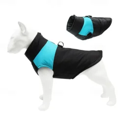 Dog Winter Coat Dog Fleece Hoodie Dog Vest Windproof Cold Weather Dog Clothes Pet Apparel for Small Medium Large Dogs