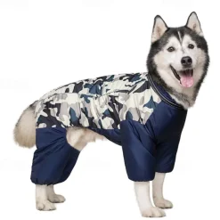 Dog Winter Coat Waterproof Windproof Reflective Dog Jacket Dog Cold Weather Clothes Pet Apparel for Extra Large Dogs