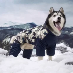 Dog Winter Coat Waterproof Windproof Reflective Dog Jacket Dog Cold Weather Clothes Pet Apparel for Extra Large Dogs