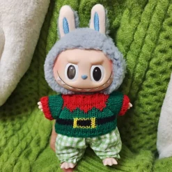 Doll Clothes Suit for 7in/17cm Plush ForLabubu Doll Clothes Doll Sweater(WITHOUT Doll)