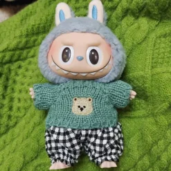 Doll Clothes Suit for 7in/17cm Plush ForLabubu Doll Clothes Doll Sweater(WITHOUT Doll)