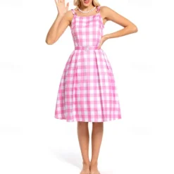 Doll Dress Retro Vintage Classic & Timeless 1950s Movie Cosplay for Women's Girls' Kid's Adults' Christmas Carnival Masquerade Bachelorette Party