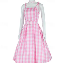 Doll Dress Retro Vintage Classic & Timeless 1950s Movie Cosplay for Women's Girls' Kid's Adults' Christmas Carnival Masquerade Bachelorette Party
