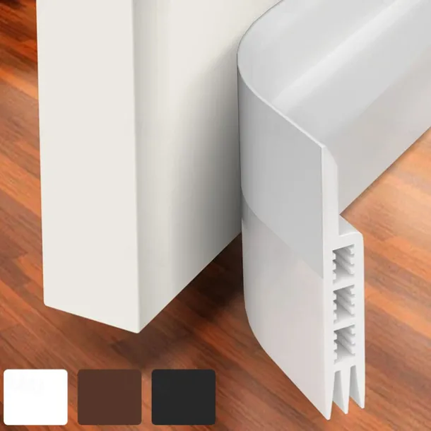 Door Draft Stopper Under Door Draft Blocker Insulator Door Sweep Weather Stripping Noise Stopper Strong Adhesive 39 Length 1M