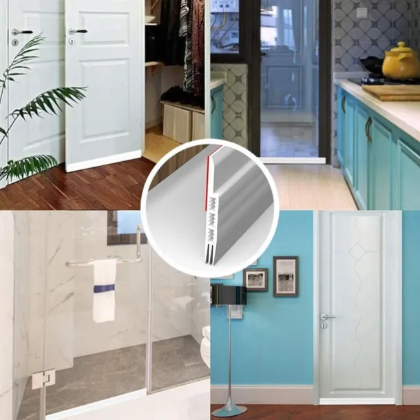 Door Draft Stopper Under Door Draft Blocker Insulator Door Sweep Weather Stripping Noise Stopper Strong Adhesive 39 Length 1M
