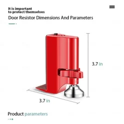 Door Jammer Aluminum Alloy for Personal Protection Women Safety with Alarm Door Stopper Alarm Aluminum Anti Slip Door Intruder Defense Security Devices