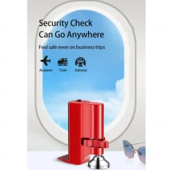 Door Jammer Aluminum Alloy for Personal Protection Women Safety with Alarm Door Stopper Alarm Aluminum Anti Slip Door Intruder Defense Security Devices