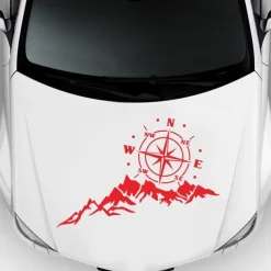 Doordash DIY Design Car Truck Decorative Stickers for SUV Mountain Adventurers Compass Cross-Country Rv Camper Car Accessories