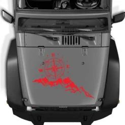 Doordash DIY Design Car Truck Decorative Stickers for SUV Mountain Adventurers Compass Cross-Country Rv Camper Car Accessories