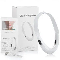 Double Chin Reducer MachineElectric Face Lift DeviceElectric V-FaceIntelligent Lifting Firming Facial Massager with Blue Light
