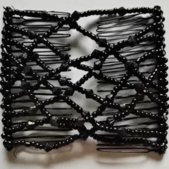 Double Hair Comb For Women, Hair Combs With Elastic Beaded Rope Flexible Hair Comb Magic Stretchy Hair Clip For Women Girls Hair Accessory