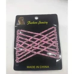 Double Hair Comb For Women, Hair Combs With Elastic Beaded Rope Flexible Hair Comb Magic Stretchy Hair Clip For Women Girls Hair Accessory