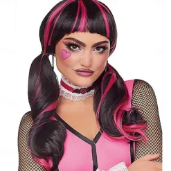 Draculaura Wig - Monster High Cosplay Party Wigs Halloween Wigs
