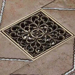 Drain Premium Design / Cool Contemporary Brass 1pc Floor Mounted