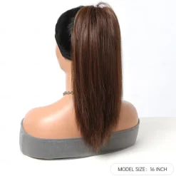 Drawstring Ponytails Women / Classic / Easy dressing Synthetic Hair Hair Piece Hair Extension Straight 16 inch Valentine's Day / Party Evening / Party / Evening