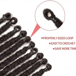 Dreadlock Extensions 24 Inch Synthetic Hippie Single Ended Dreads 15 Strands Ombre Brown 0.6 cm Width Loc Extensions Reggae Style Crochet Hair for Women