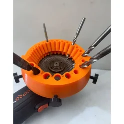 Drill Bit Sharpener, Angle Grinder Drill Bit Sharpener, Power Drill Bit Grinding Attachment, Handheld Drill Bit Sharpener for All Bits, Drill Bit Sharpener for Grinder 2 to 13 mm Drill Bits