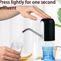 Drinking Fountain Water Bottle Pump Home Garden Automatic Switch One Click Kitchen Dining Room Mini Electric USB Charging