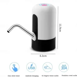 Drinking Fountain Water Bottle Pump Home Garden Automatic Switch One Click Kitchen Dining Room Mini Electric USB Charging