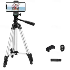 DSLR Tripod For Camera Phone Aluminum Travel Tripode Flexible Lightweight Light Stand Photography for Live Youtube Cellphone