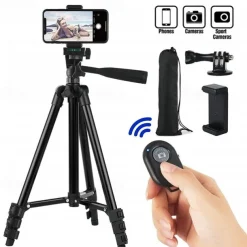 DSLR Tripod For Camera Phone Aluminum Travel Tripode Flexible Lightweight Light Stand Photography for Live Youtube Cellphone