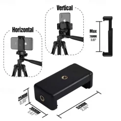 DSLR Tripod For Camera Phone Aluminum Travel Tripode Flexible Lightweight Light Stand Photography for Live Youtube Cellphone