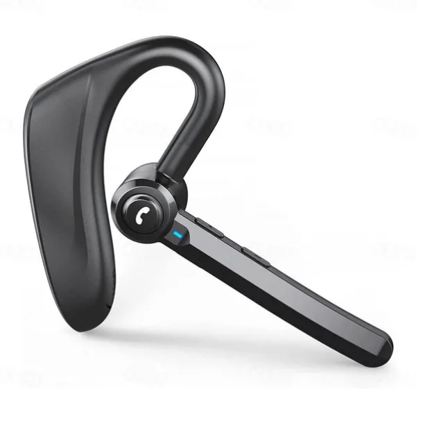 Dual-Mic AI Noise Cancelling Bluetooth Headset for Cell Phones, 30Hrs HD Talktime 10 Days Standby Wireless Bluetooth Earpiece IPX6 Waterproof Ultra-Light Wireless Headset Truckers/Office/Business