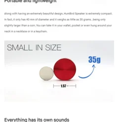 Dura Mobi Hummingbird Sound Box Bone Conduction Sound Box TWS Wireless Bluetooth-compatible Sound Box Portable Speaker