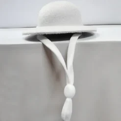 Durable Polyester Fiber Fun Chicken Hat with Drawstring Closure for Poultry Protection, Suitable for Various Chicken Breeds