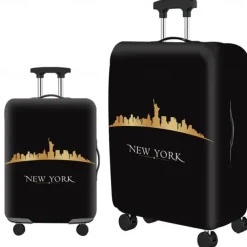 Durable Travel Luggage Cover, Dacron Elastic Suitcase Cover Protector, Foldable Washable Luggage Cover Protector