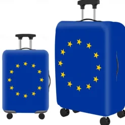 Durable Travel Luggage Cover, Dacron Elastic Suitcase Cover Protector, Foldable Washable Luggage Cover Protector