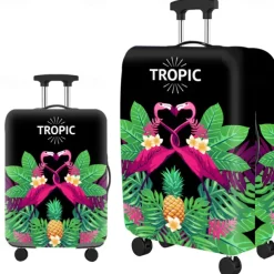 Durable Travel Luggage Cover, Dacron Elastic Suitcase Cover Protector, Foldable Washable Luggage Cover Protector