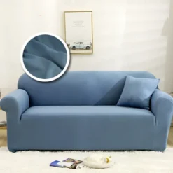 Dustproof All-powerful Slipcovers Stretch Sofa Cover Burgundy Super Soft Fabric Couch Cover With One Free Boster Case(Chair/Love Seat/3 Seats/4 Seats)