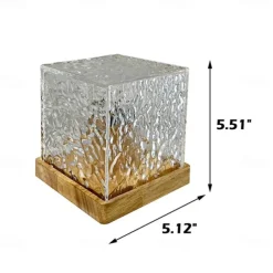 Dynamic Rotating Water Ripple Night Light with Remote Control Function, 16 Colors Rotating Water Ripple Crystal Light, Suitable for Photography, Study, Living Room, Bedroom Decorations and Lady Gift