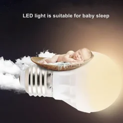 E27 LED Bulb Energy Saving Power Saving 5W Replacement Tungsten 220V for Home Lighting A19 4pcs