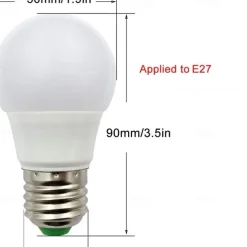 E27 LED Bulbs 12V Low Voltage No Flickering AC/DC 12V-24V 3W 7W 270/570 Lumens for Indoor RV Lamp