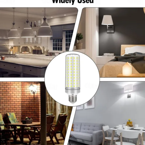 E27 LED Corn Light Bulbs - 40W Non-Dimmable 175V-265V for Home Lighting, Wall, Floor Lamps & Chandeliers 3PCS