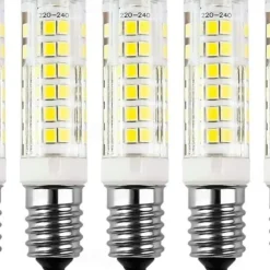 E14 LED Lamp 7W Bulb Replacement 70W Halogen Bulbs 360 Beam Angle for Chandelier Wall Lamp Desk Lamp 5Pcs