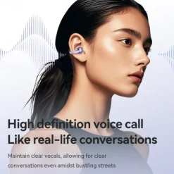 Ear Clip with Wireless Charging Case Hands Free Telephone Driving Bluetooth 5.3 Sports Ergonomic Design Stereo for Workout