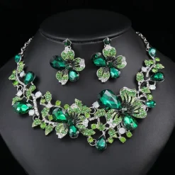 Earrings Set 1 set Alloy Earrings Necklace Women's Luxury Jewelry Set For Festival